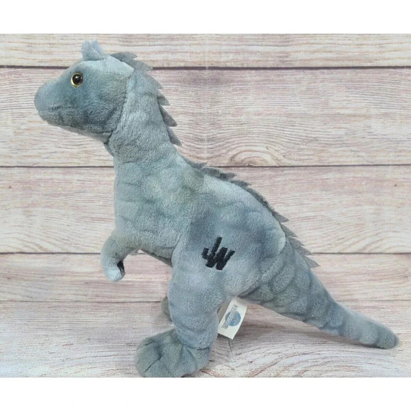 Jurassic World JW Plush T-Rex Stuffed Dinosaur Toy Factory Gray 9" 2015 - Picture 3 of 7